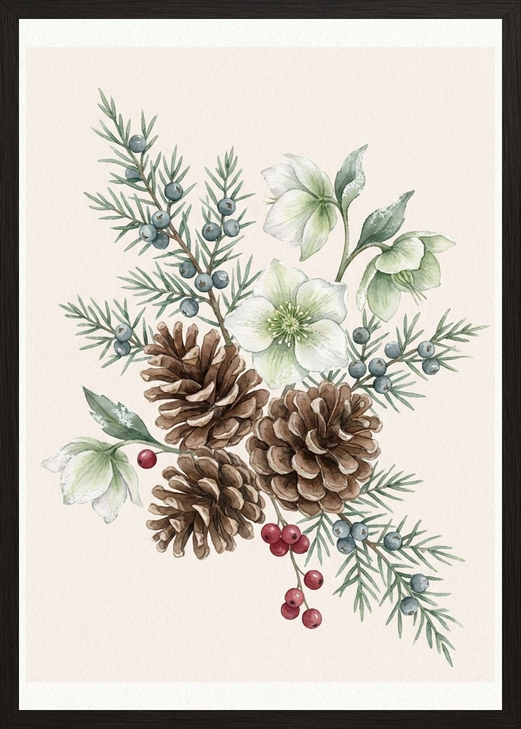 Poster in black frame