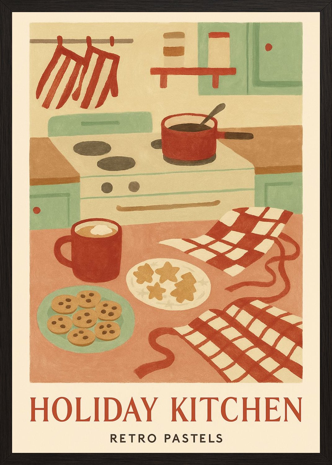 Poster in black frame