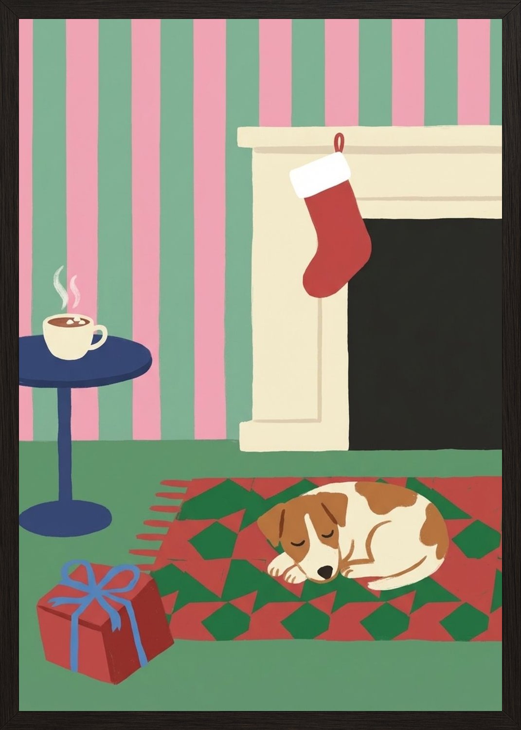 Poster in black frame