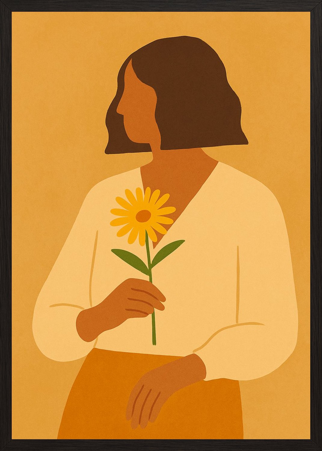 Poster in black frame