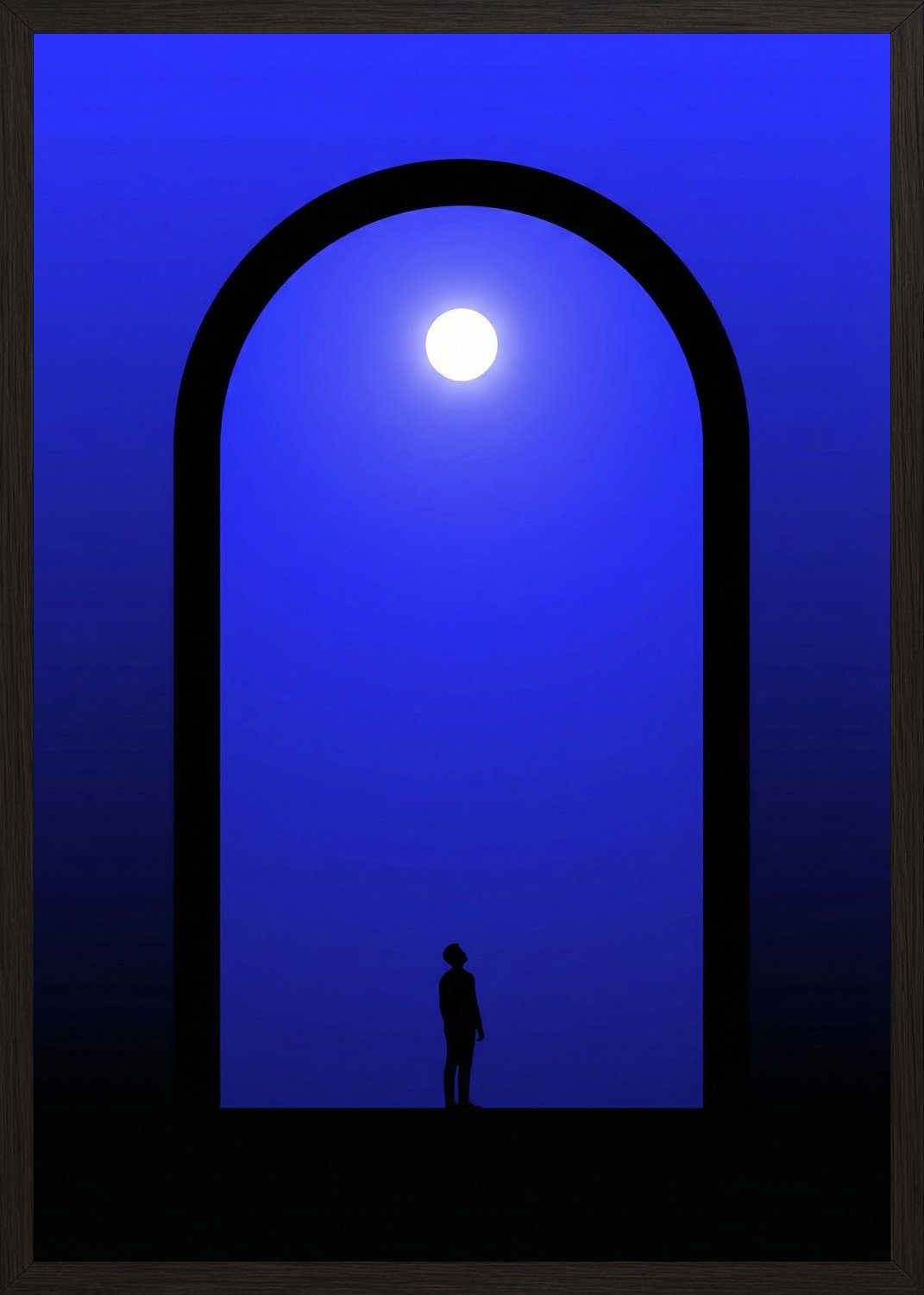 Poster in black frame