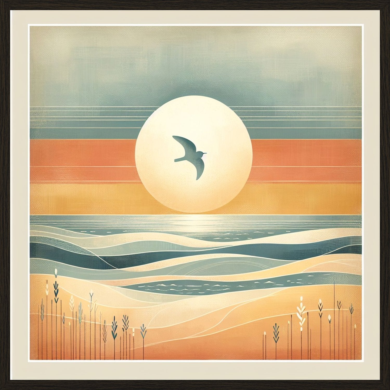 Poster in black frame