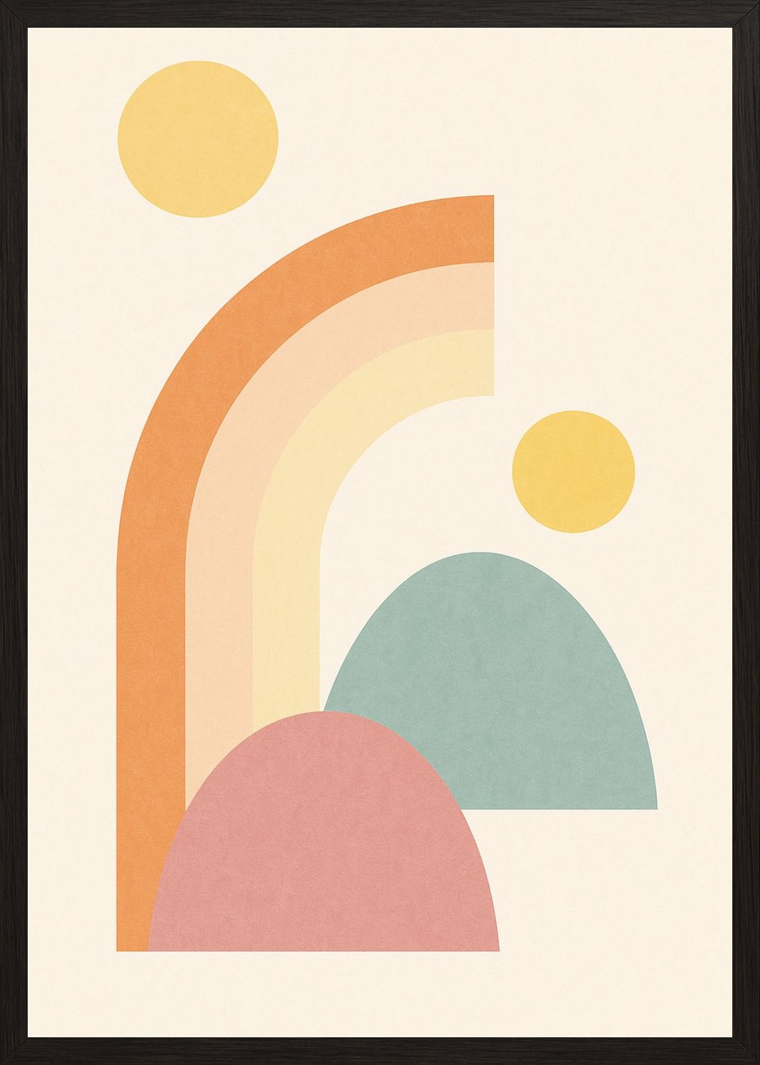 Poster in black frame