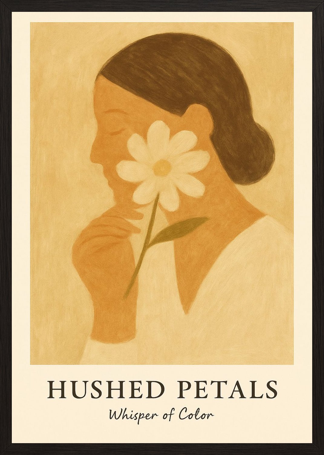 Poster in black frame