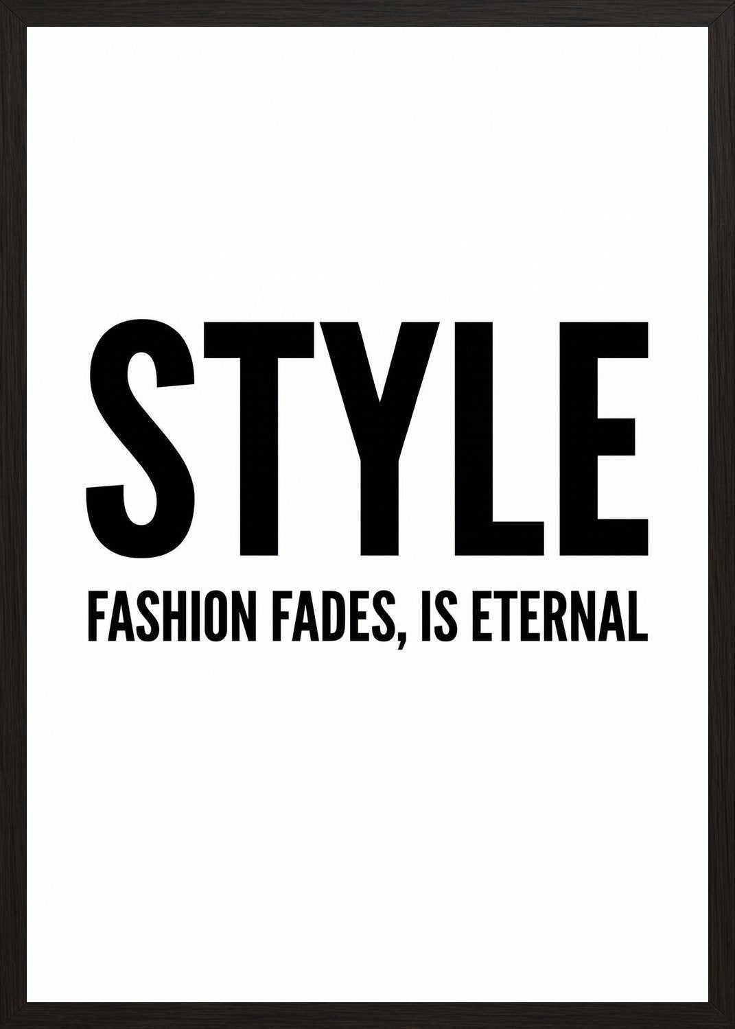 Poster in black frame