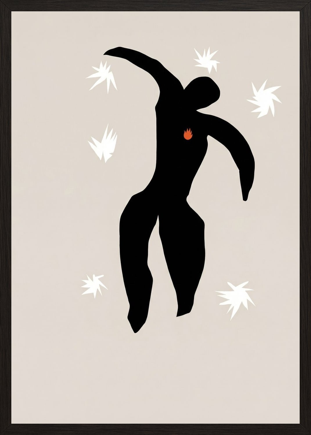 Poster in oak frame