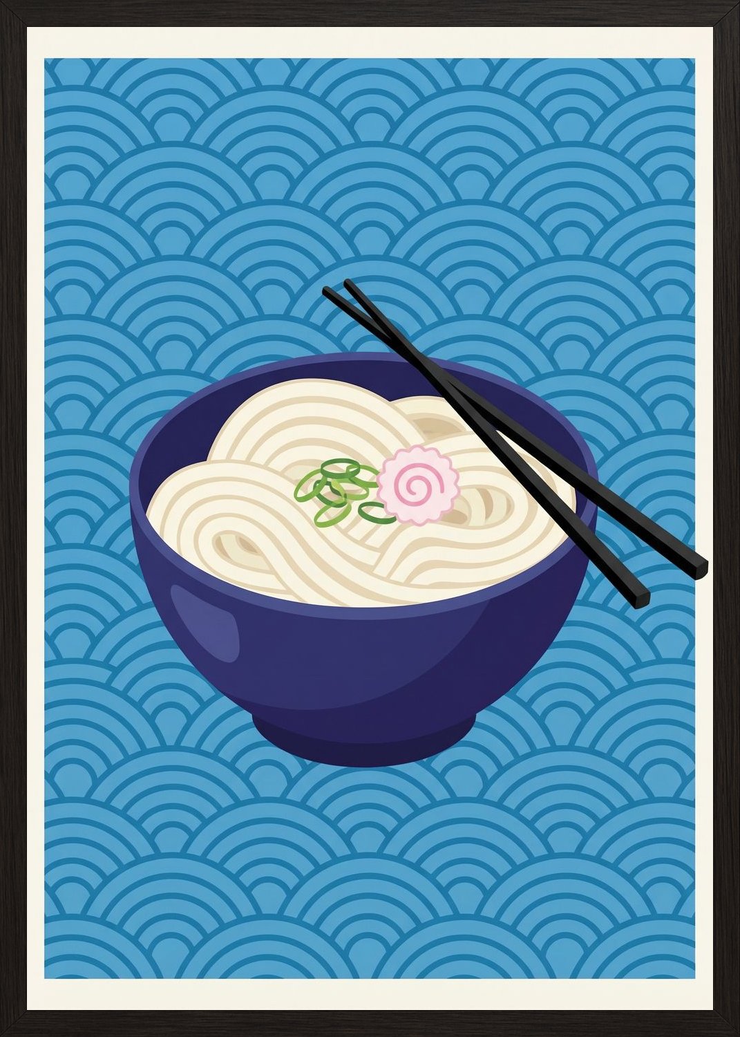 Poster in black frame