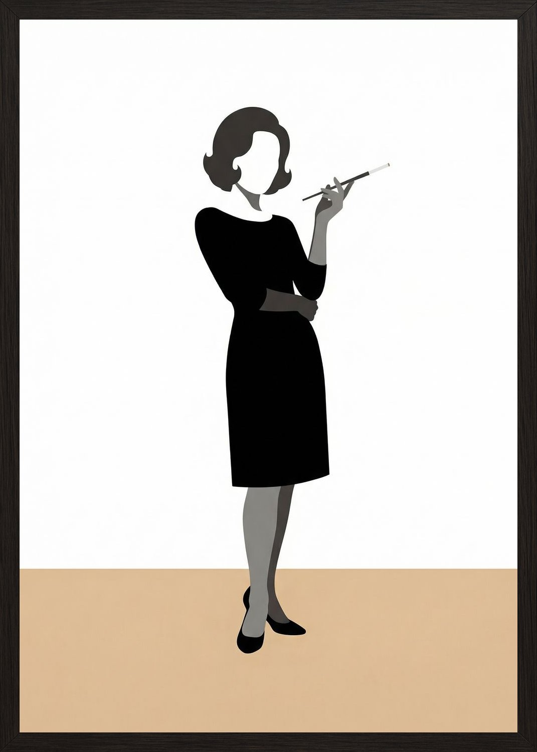 Poster in black frame