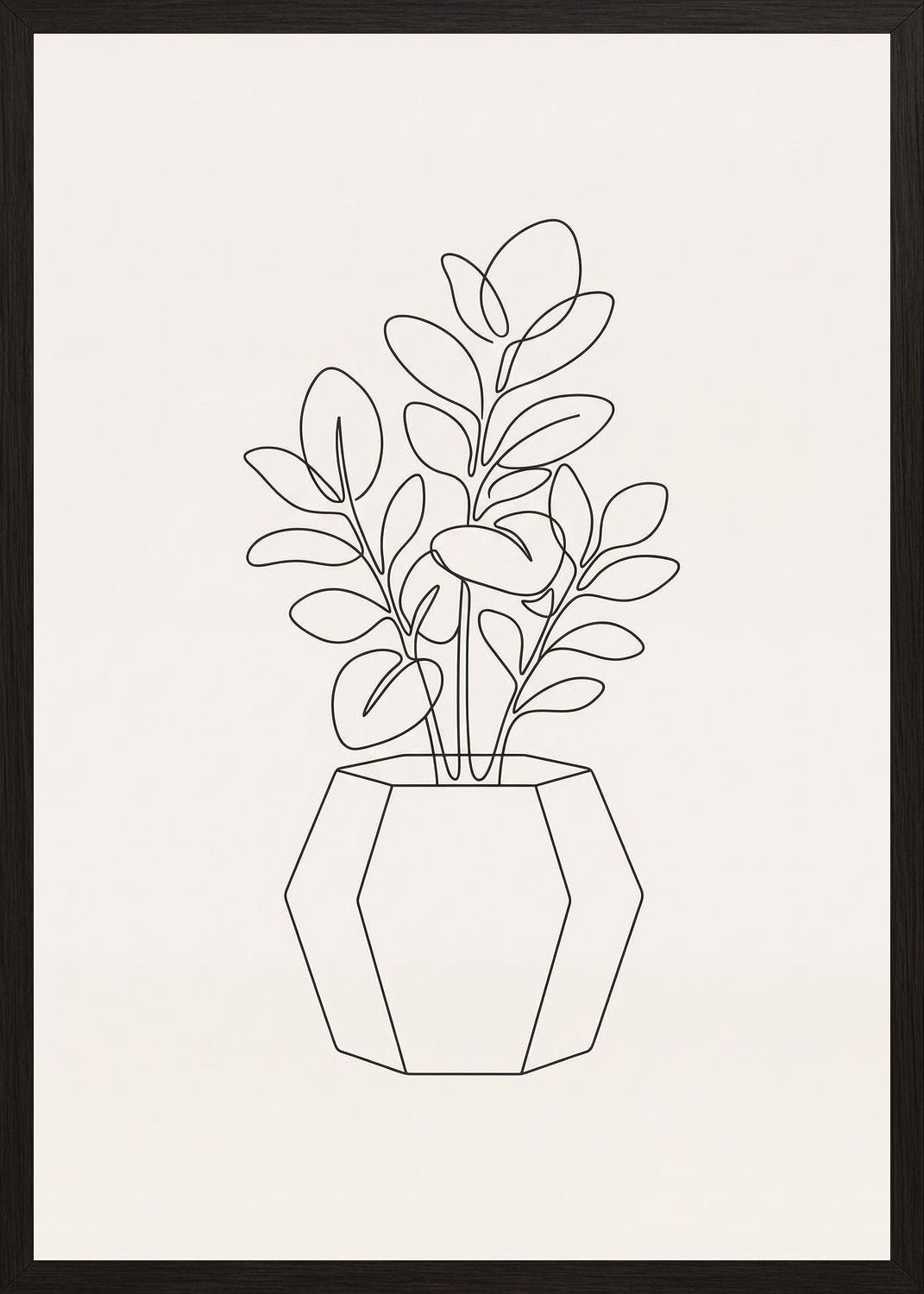 Poster in black frame