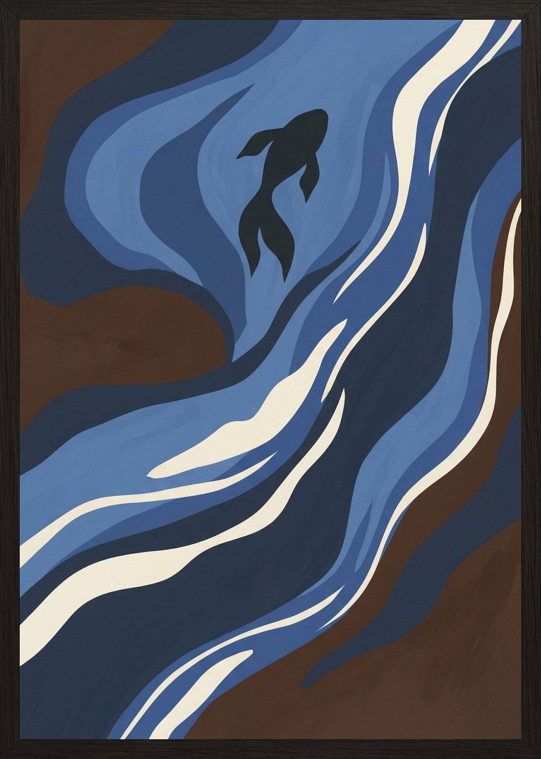 Poster in oak frame