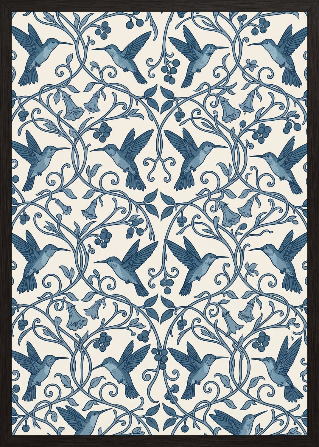 Poster in black frame