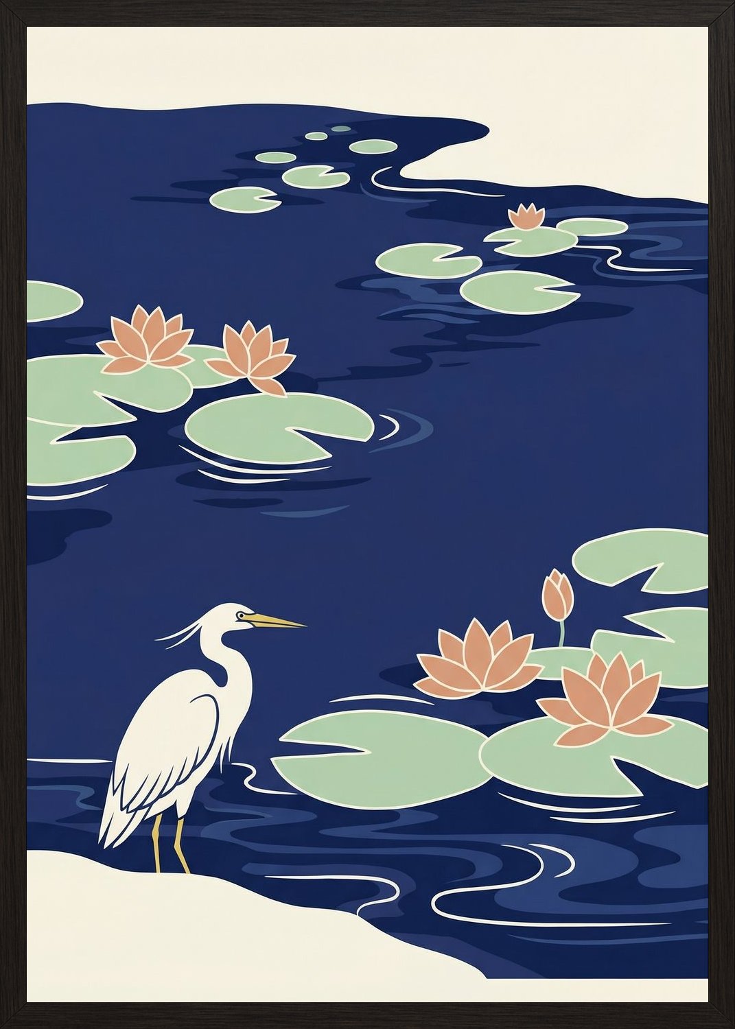 Poster in black frame