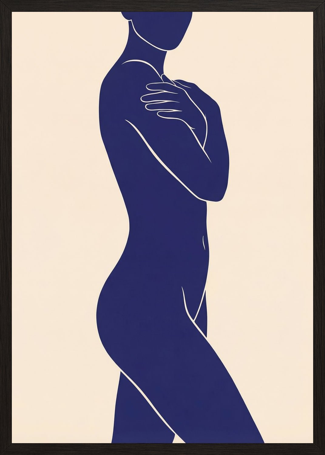 Poster in black frame