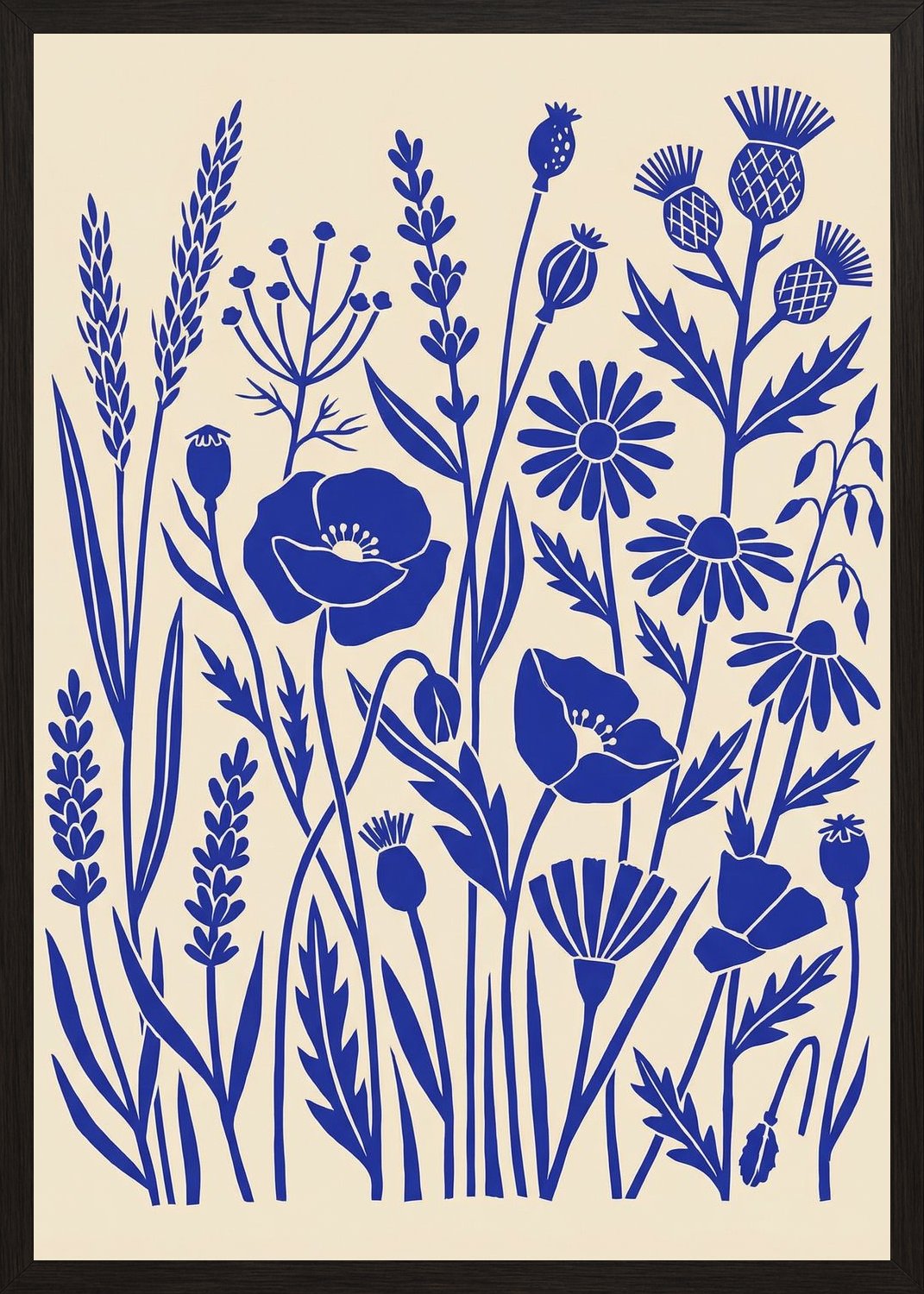 Poster in black frame