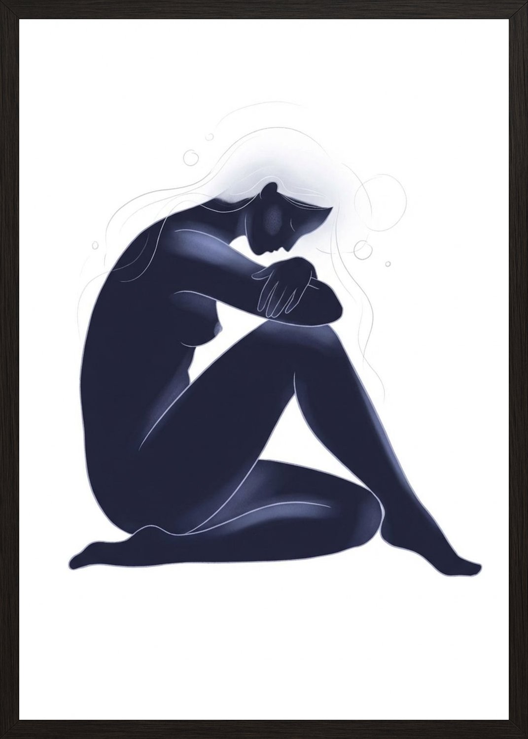 Poster in black frame