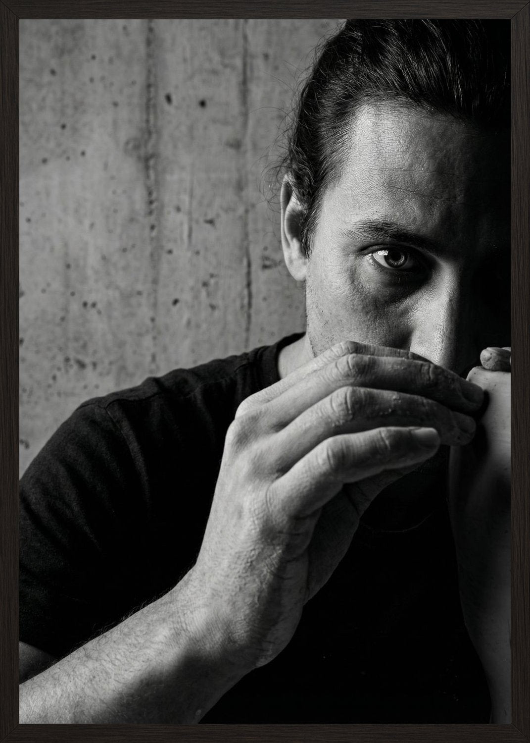 Poster in black frame