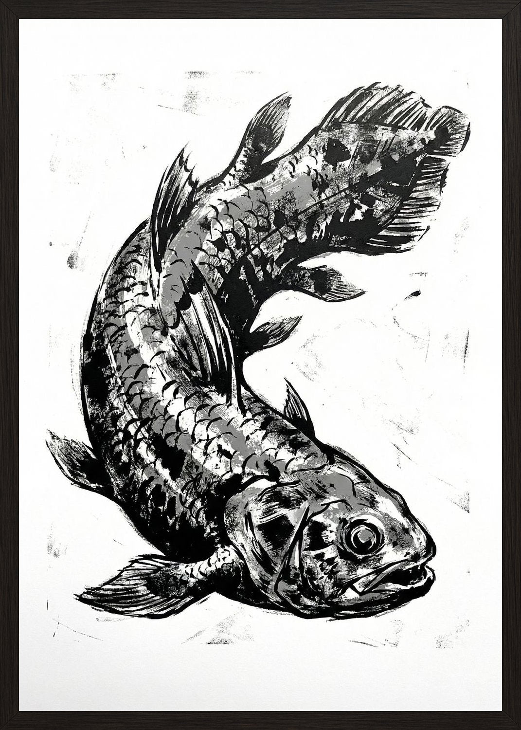 Poster in black frame