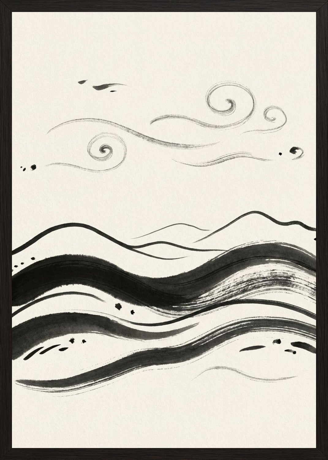 Poster in black frame