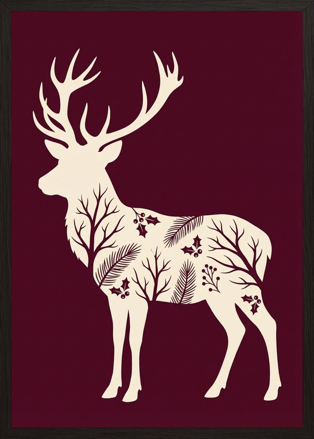 Poster in black frame