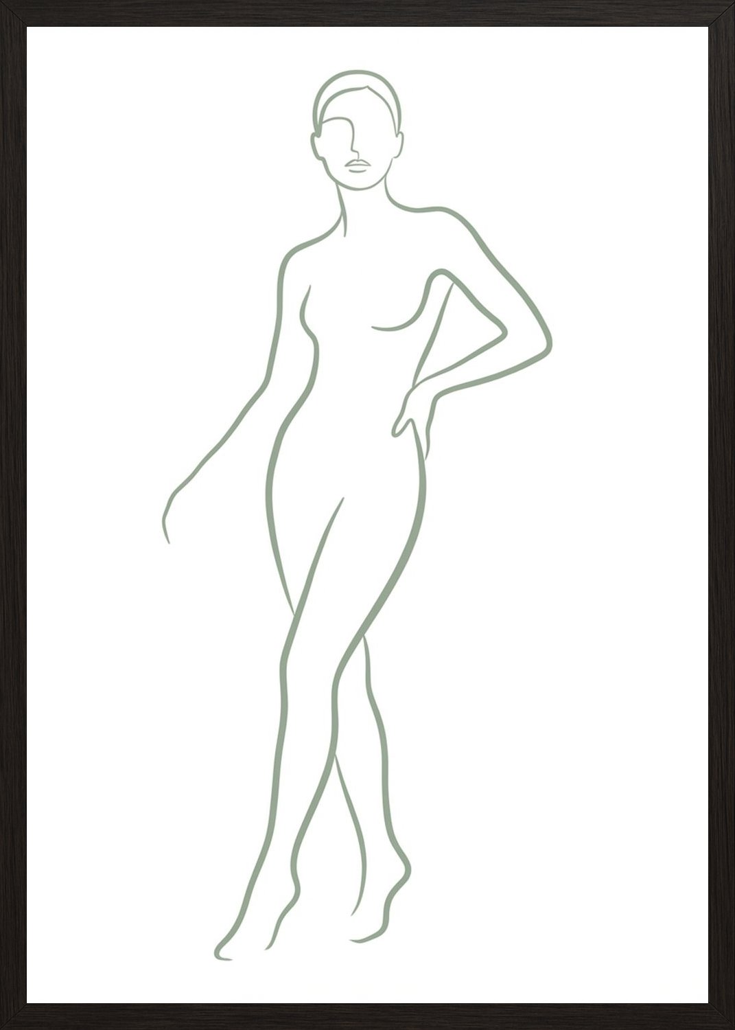 Poster in black frame