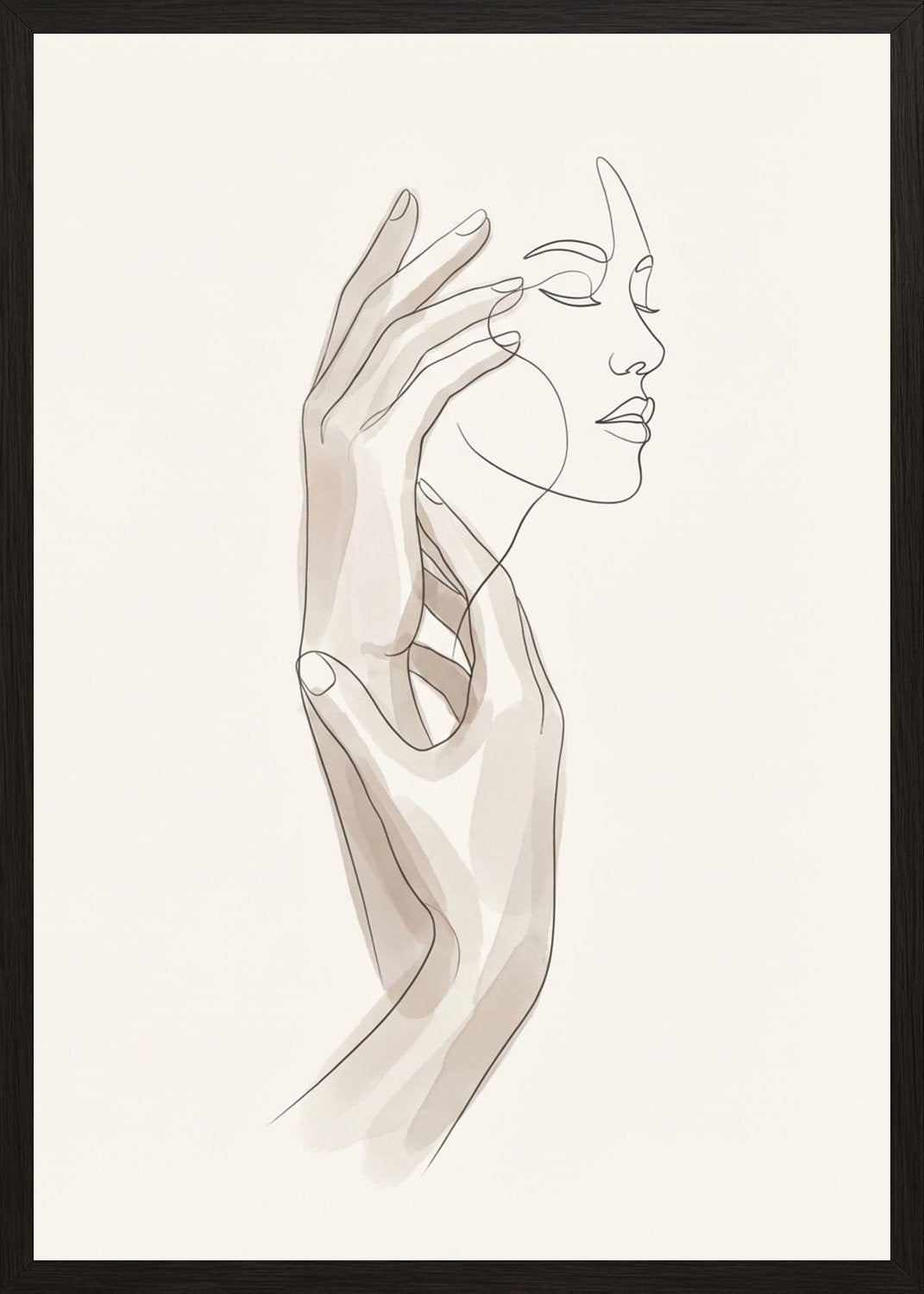 Poster in black frame
