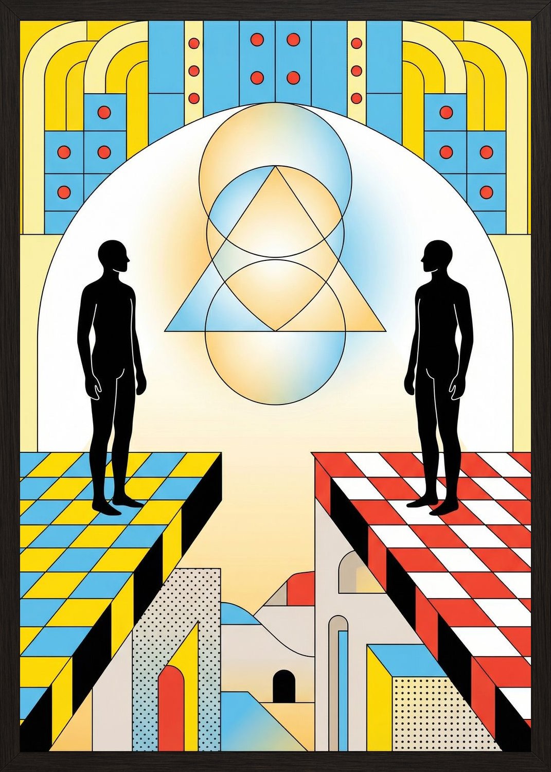 Poster in black frame