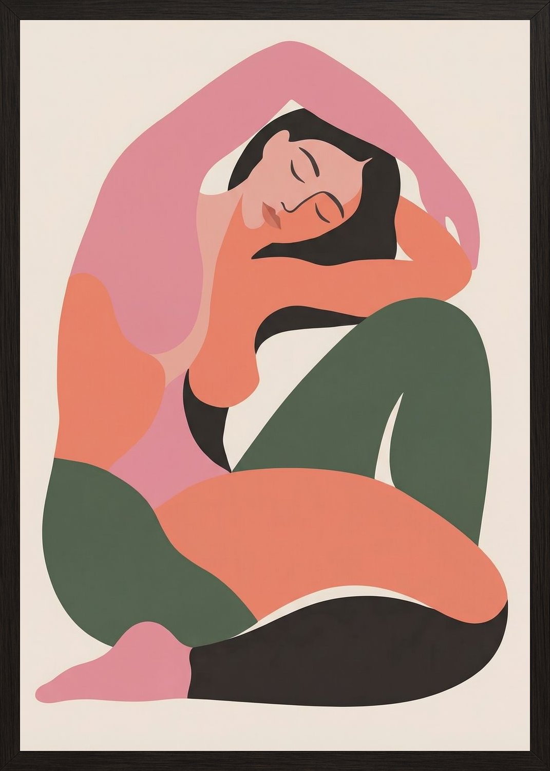 Poster in oak frame