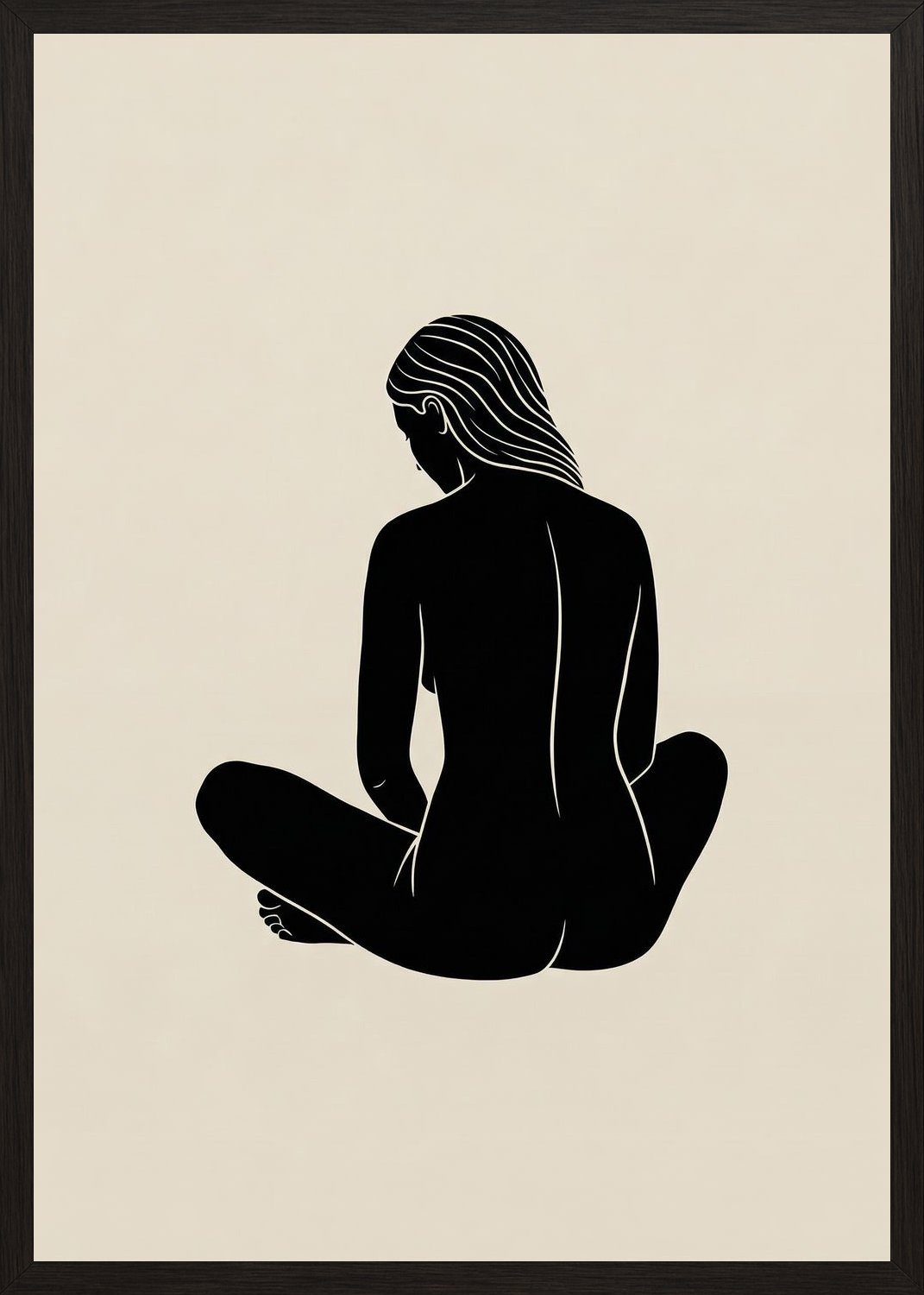Poster in black frame