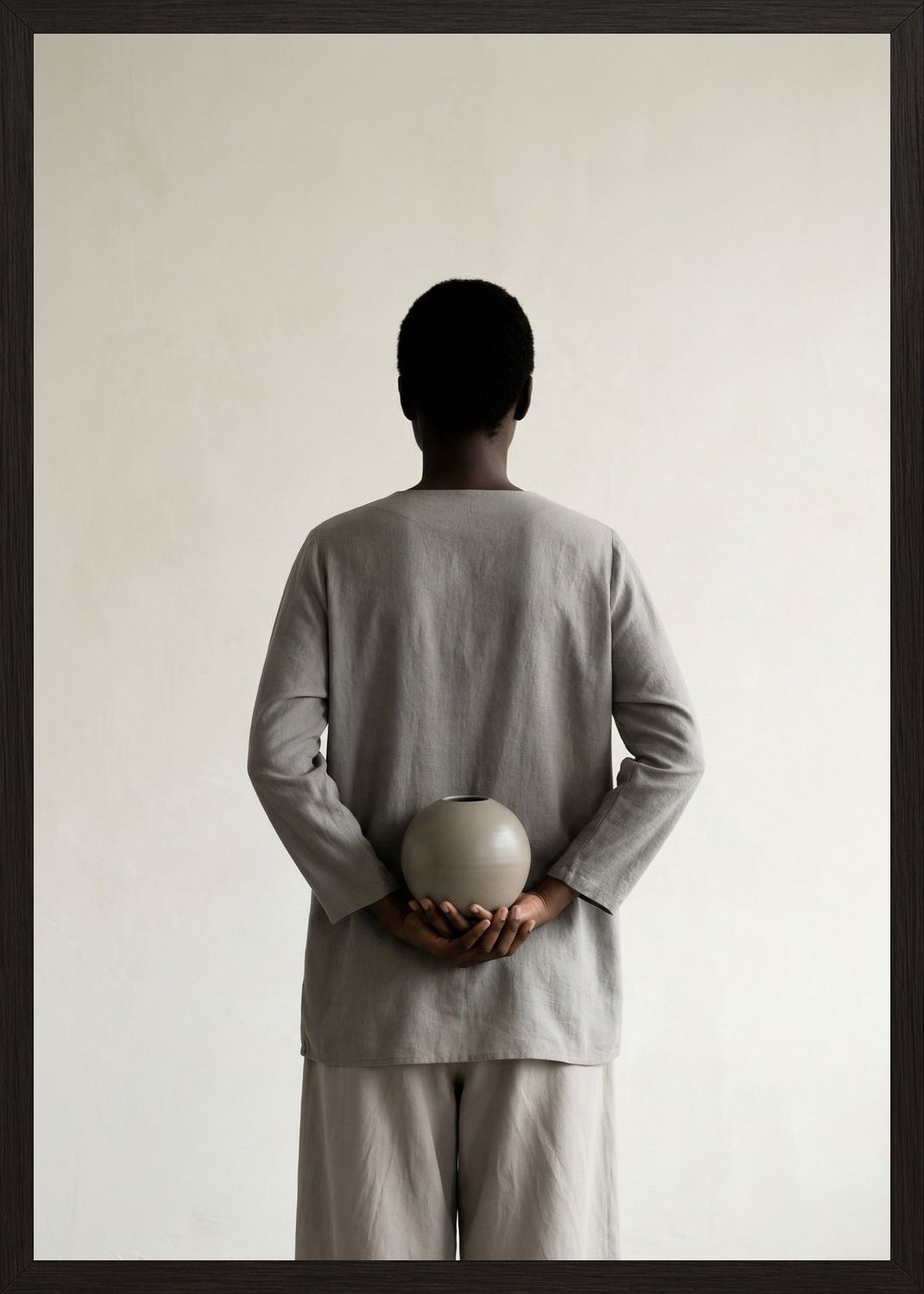 Poster in black frame