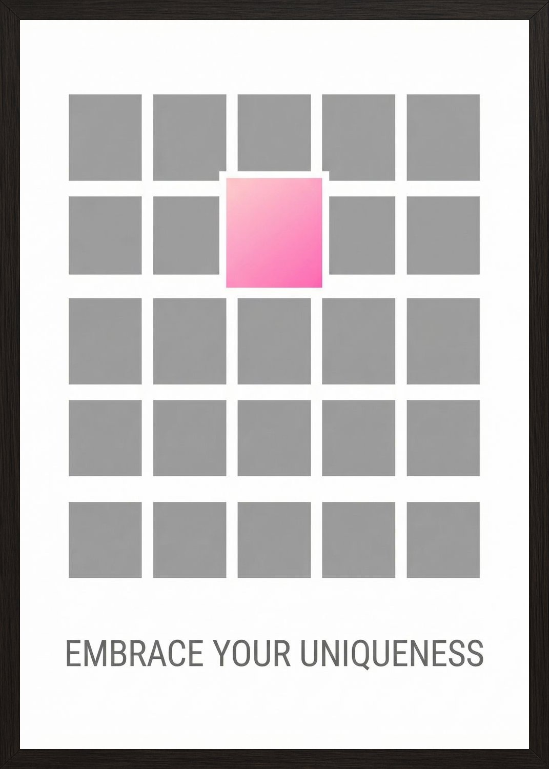 Poster in black frame