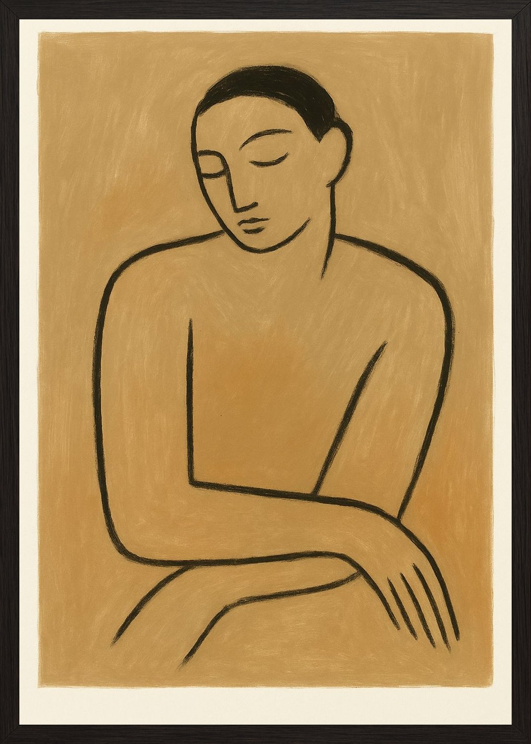 Poster in black frame