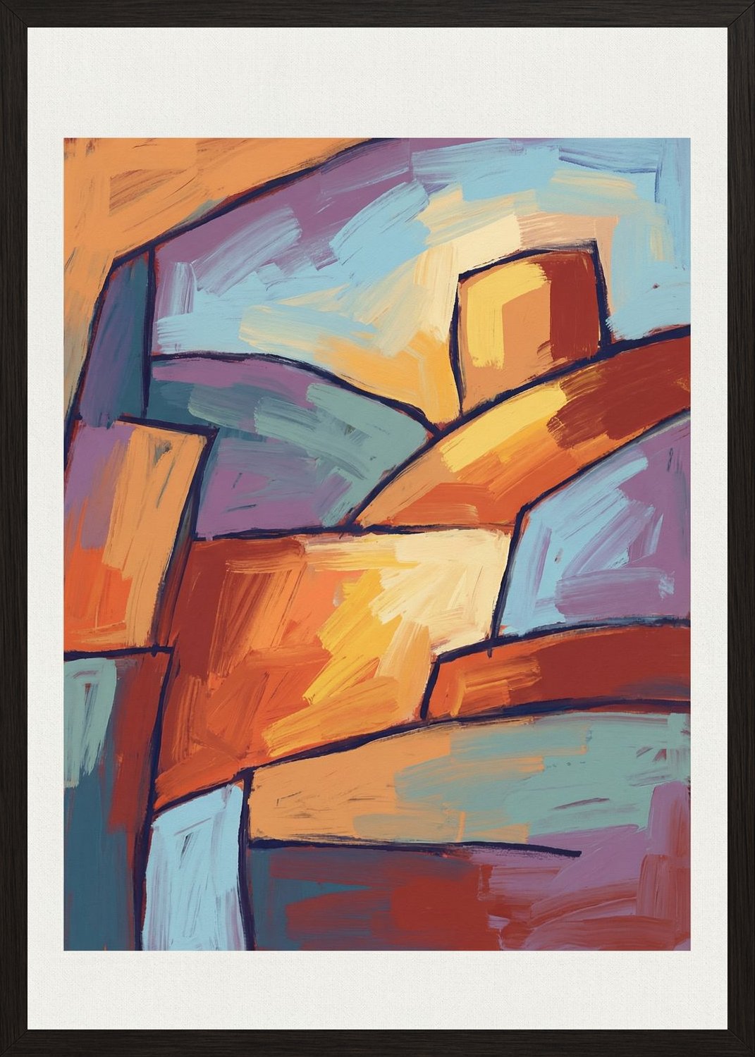 Poster in black frame