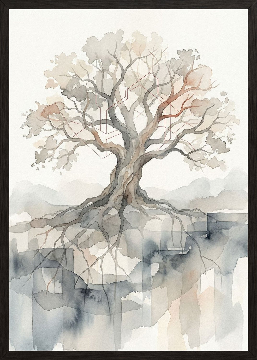 Poster in black frame
