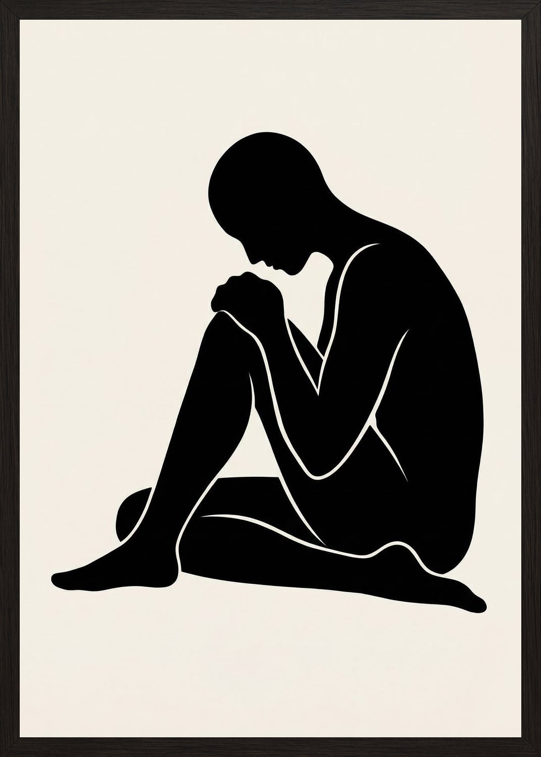 Poster in black frame