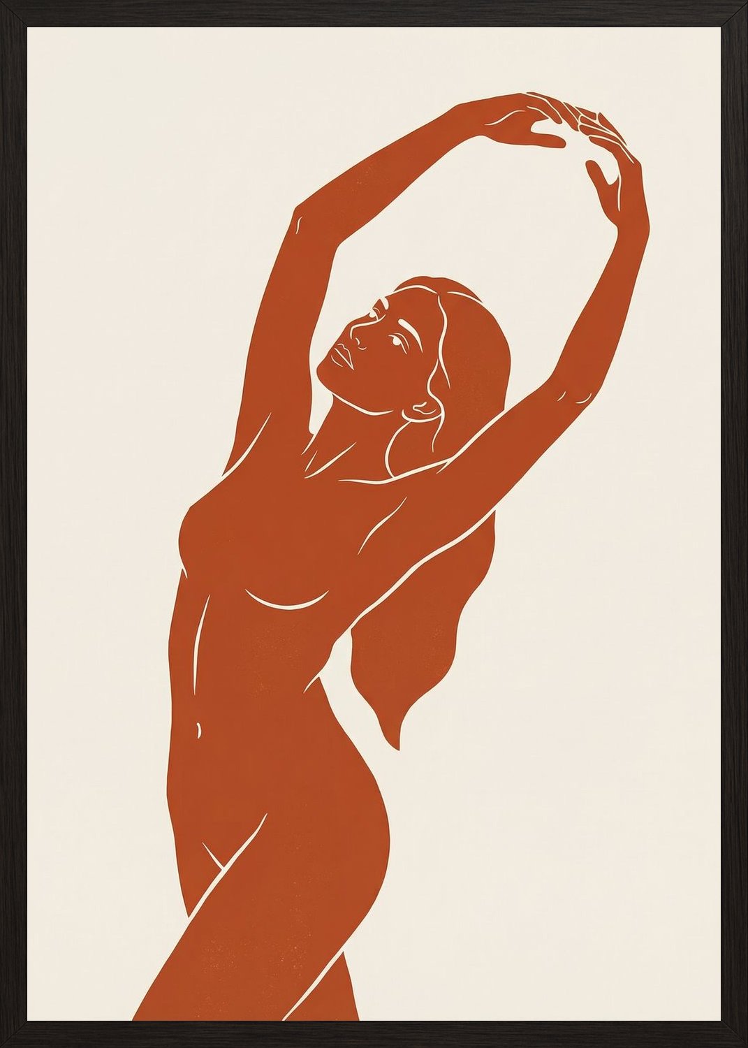 Poster in black frame