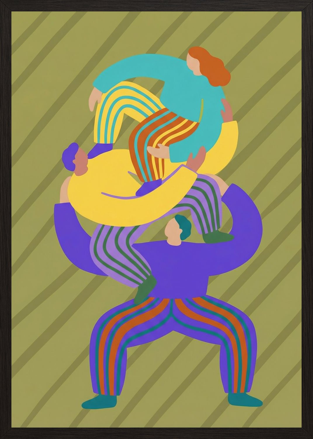 Poster in black frame