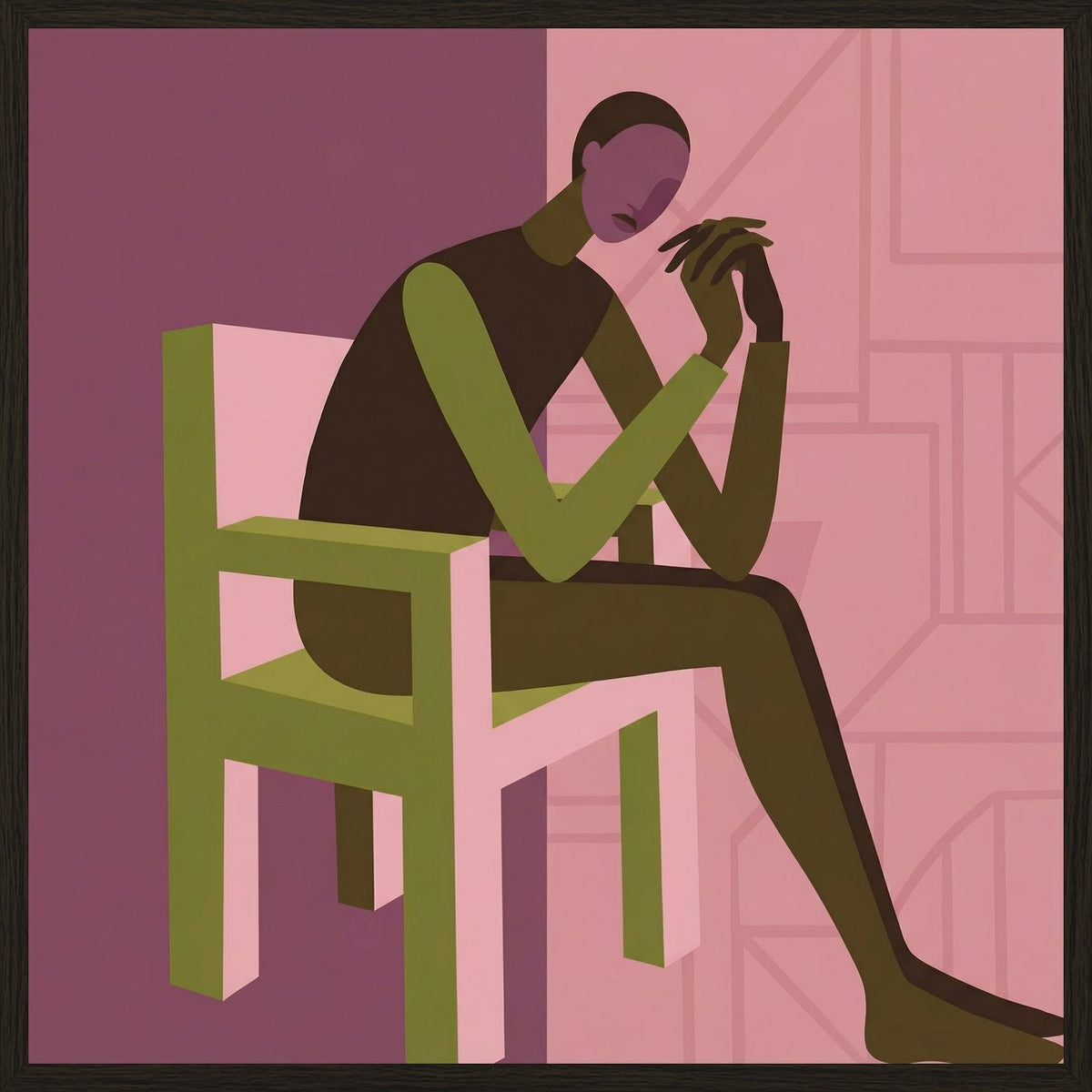 Poster in black frame