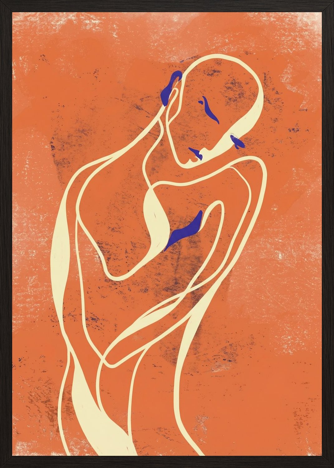 Poster in black frame