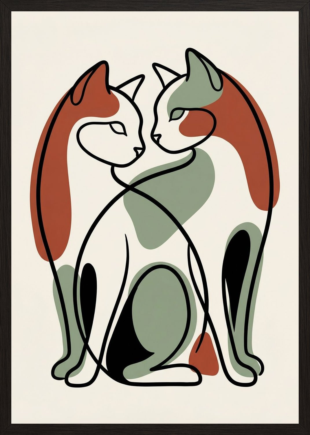 Poster in black frame