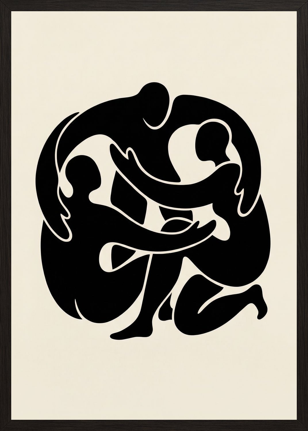 Poster in black frame