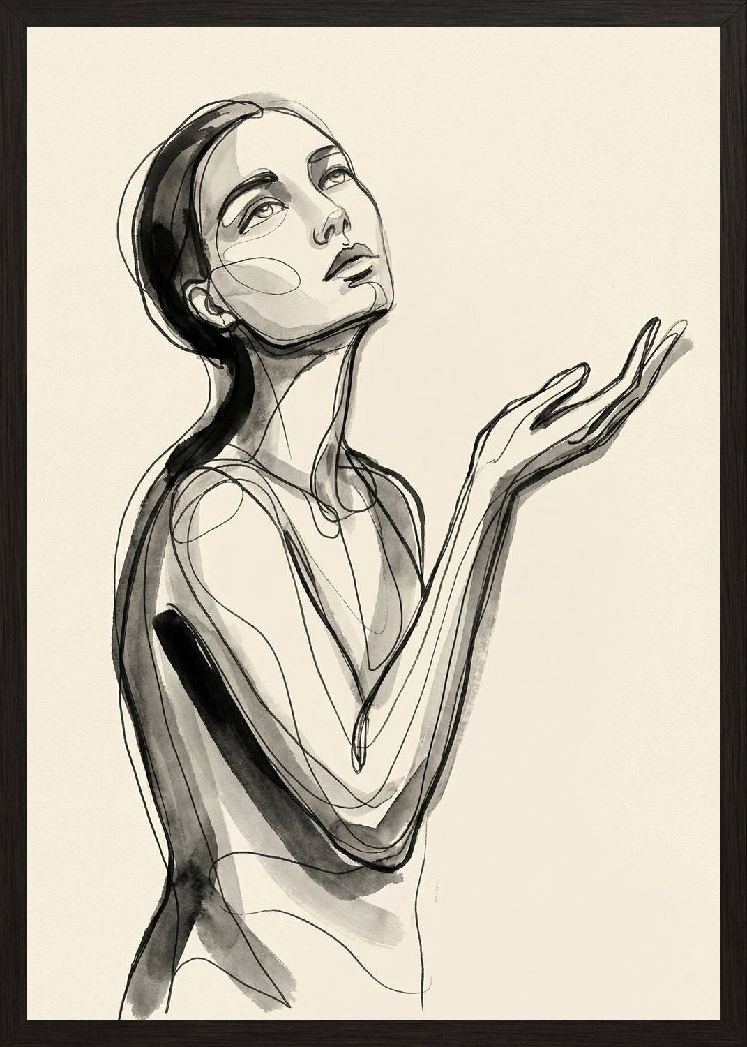 Poster in black frame