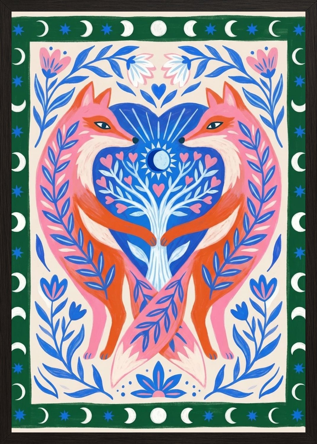 Poster in black frame