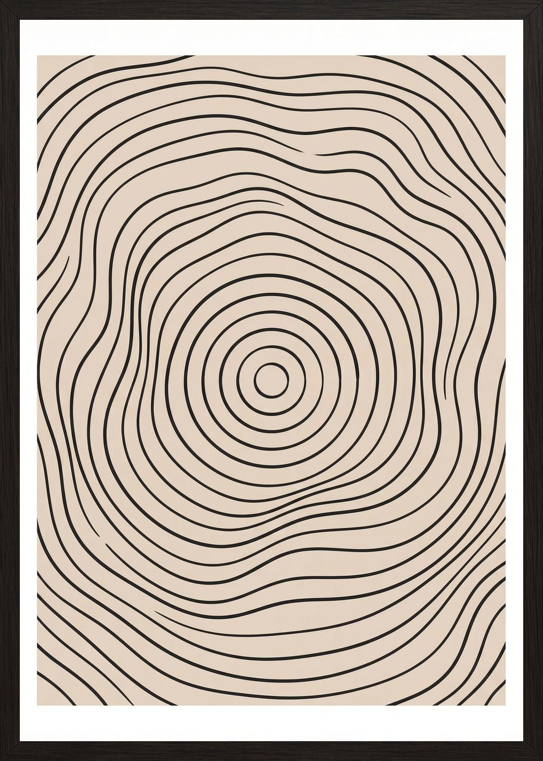 Poster in oak frame