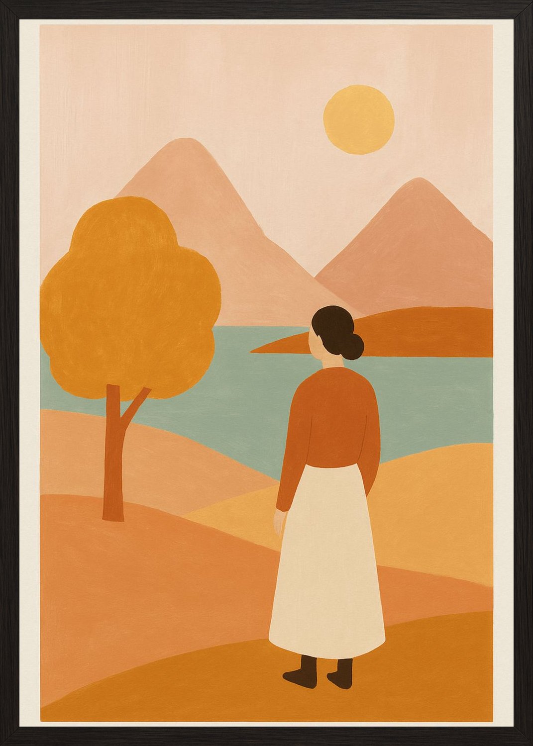 Poster in black frame