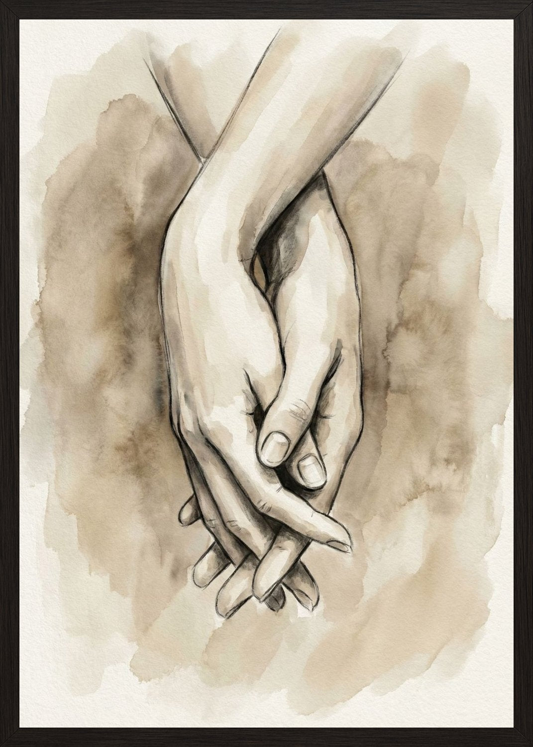 Poster in oak frame