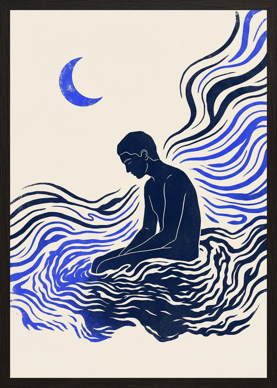 Poster in black frame