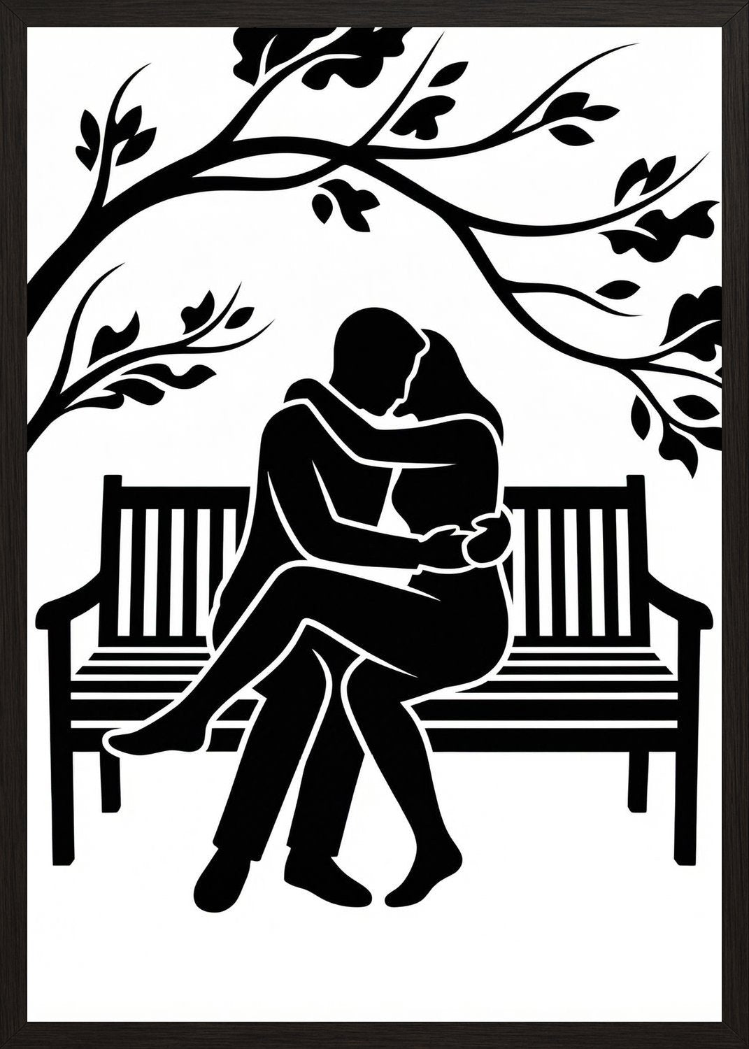 Poster in oak frame