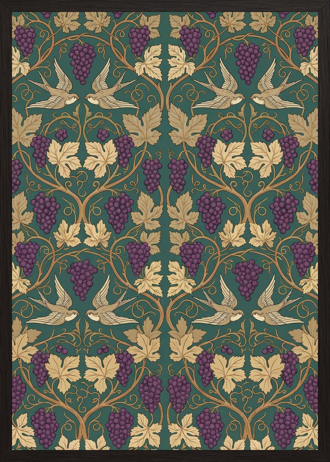 Poster in black frame