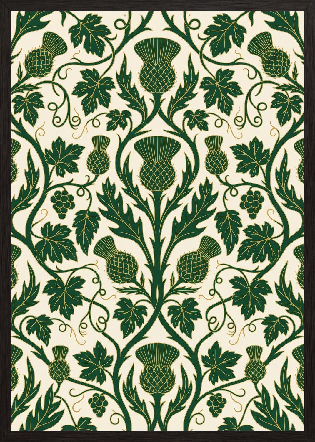 Poster in black frame