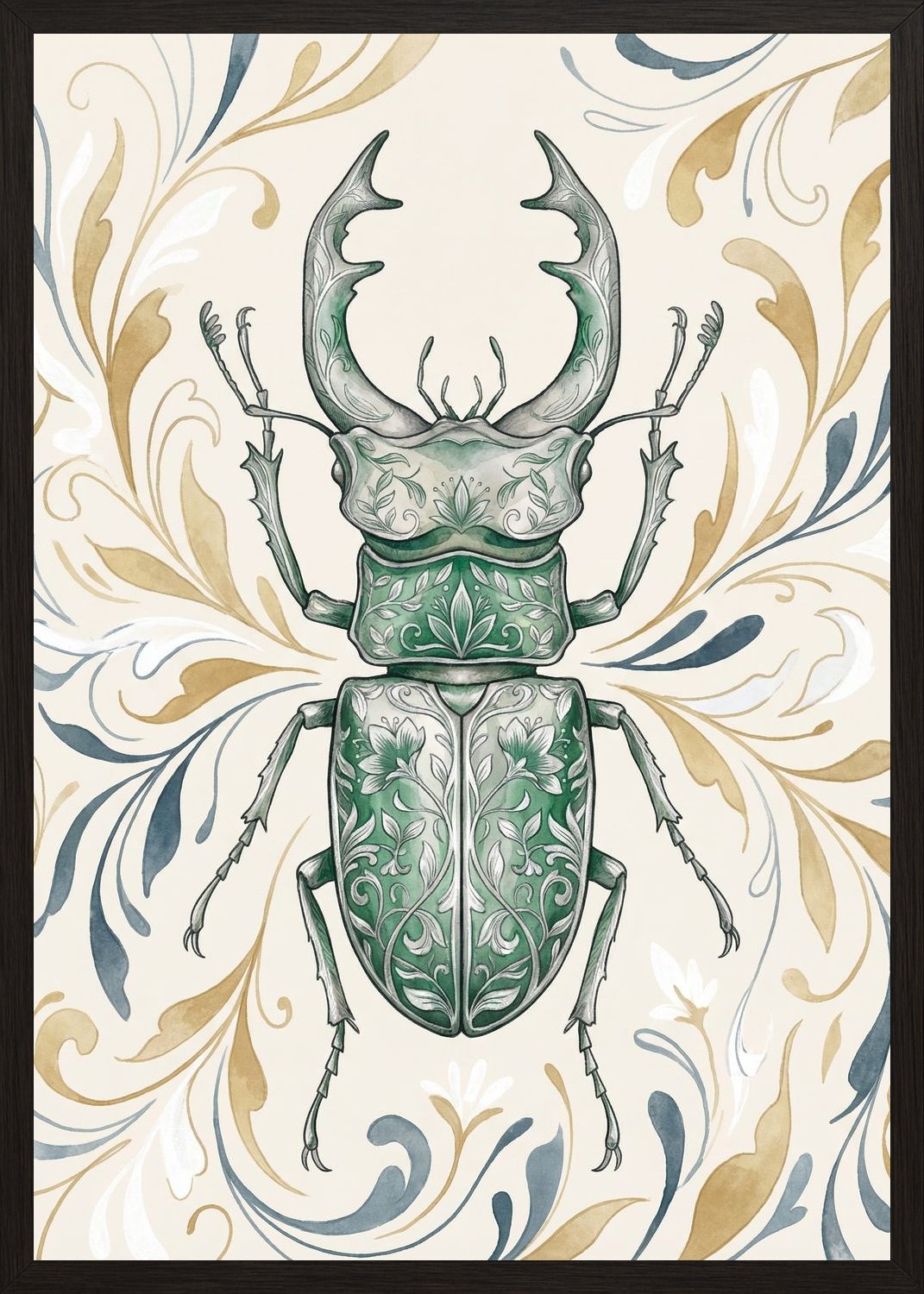 Poster in black frame